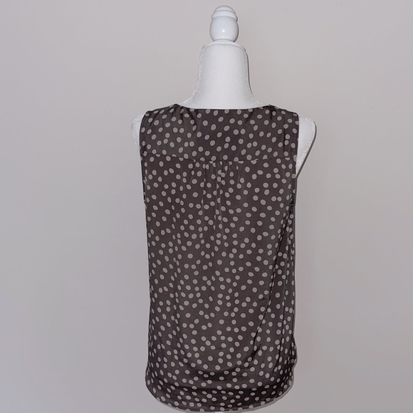 Loft Tie-neck Dots Pattern Blouse | Medium - Picture 4 of 7